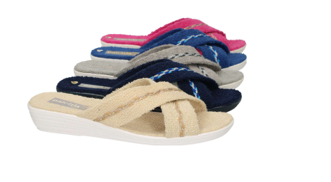 Belizia slipper badstof koraal