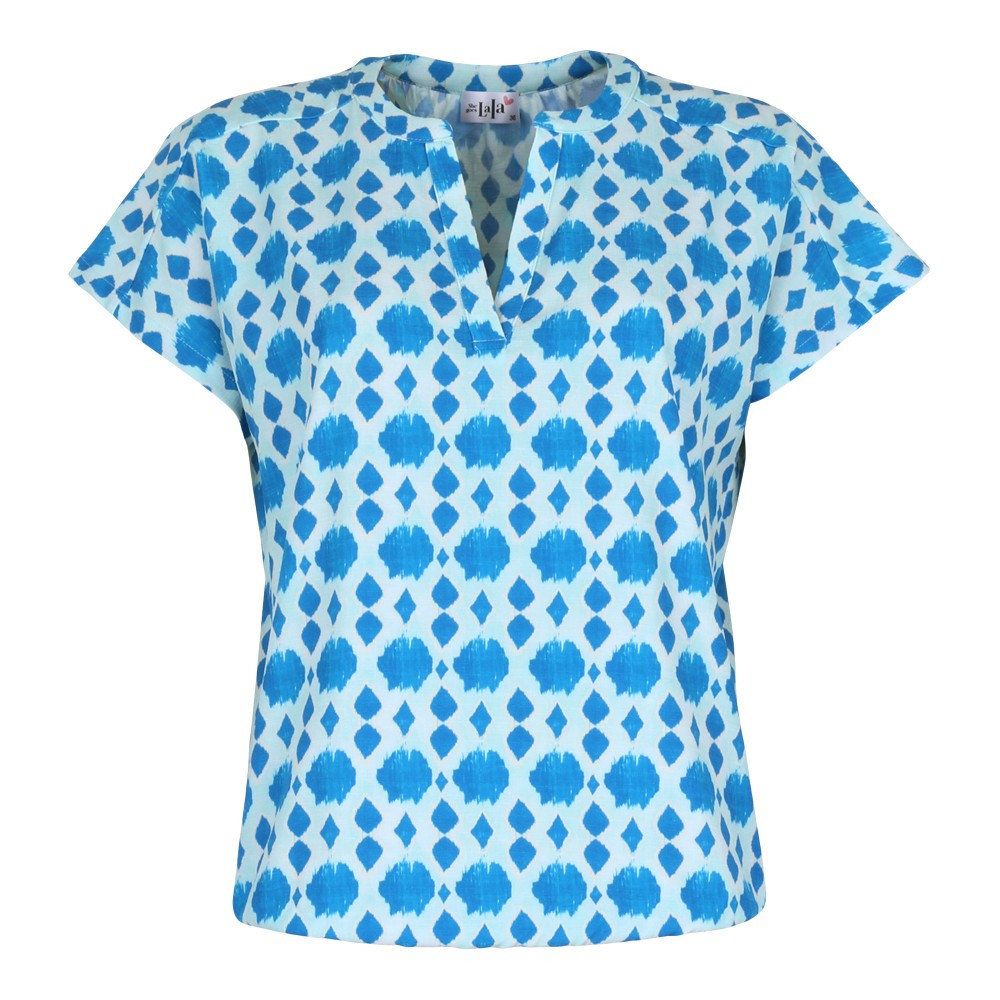 She Goes lala blouse v-hals Katrien cobalt
