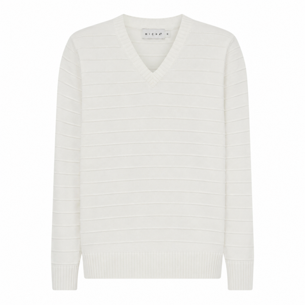 Micha Basic Cotton Knit pull off white