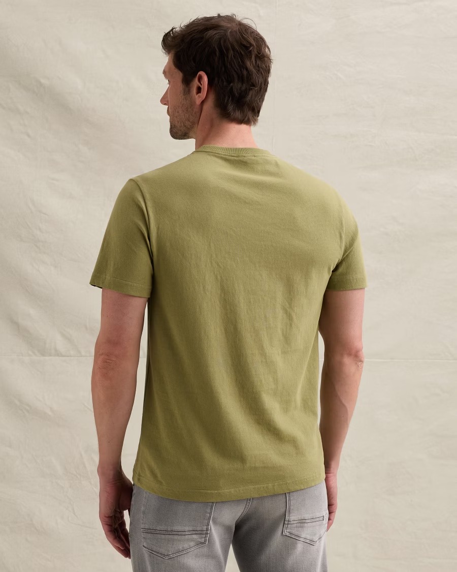 PME Legend T-shirt met artwork op de borst groen