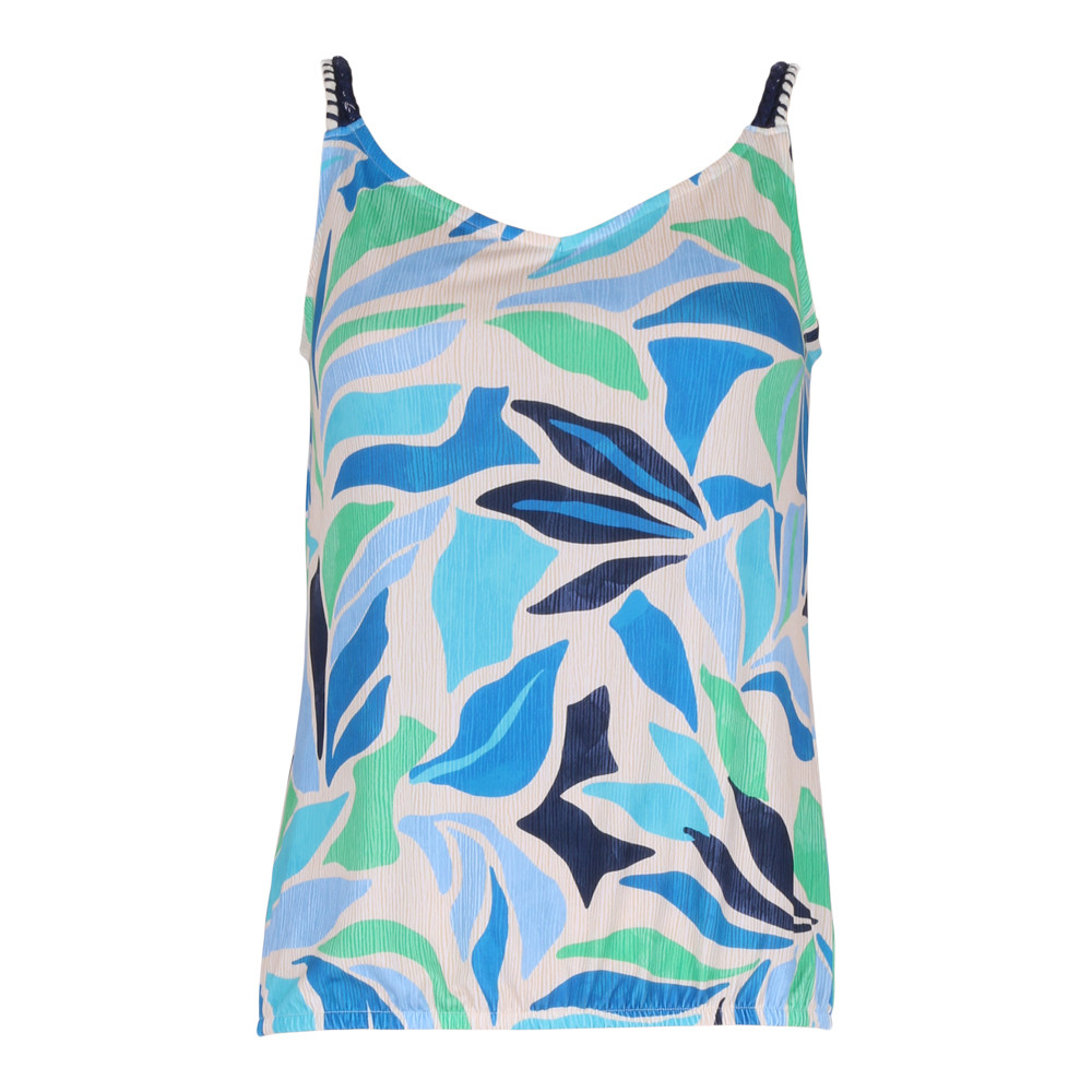Luna laura top v-hals blauw