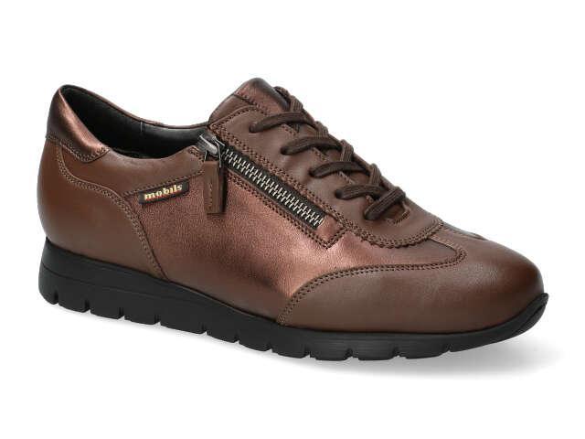 Mobils Donia veterschoen met rits choco