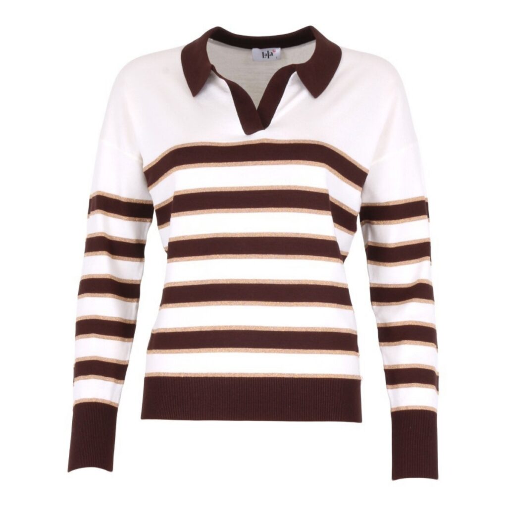 She Goes LaLa Marlon pull polo hals bruin