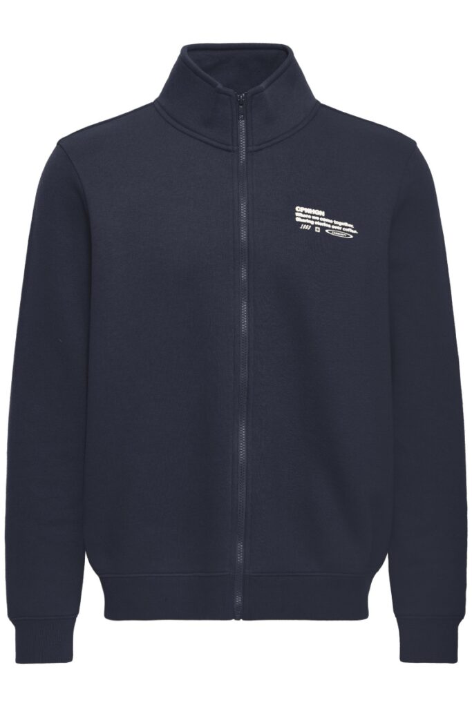 Blend Kenji gilet cardigan rits blauw