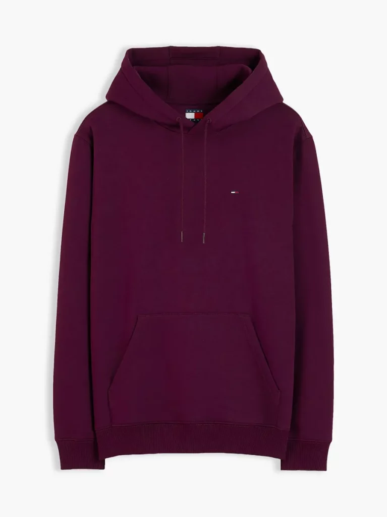 Tommy Hilfiger Hoodie met logo klein bordeaux