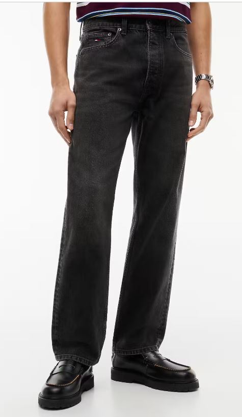 Tommy Jeans Otis jeans rechte pijpen washed zwart