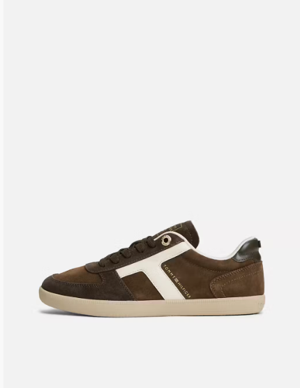 Tommy Hilfiger TRIBECA SNEAKER SUEDE brown/soft cream