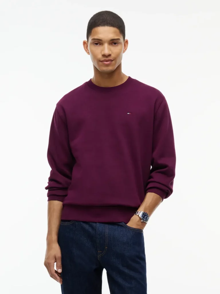 Tommy Hilfiger sweater met logo bordeaux