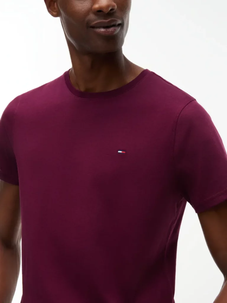 Tommy Jeans jersey T-Shirt bordeaux