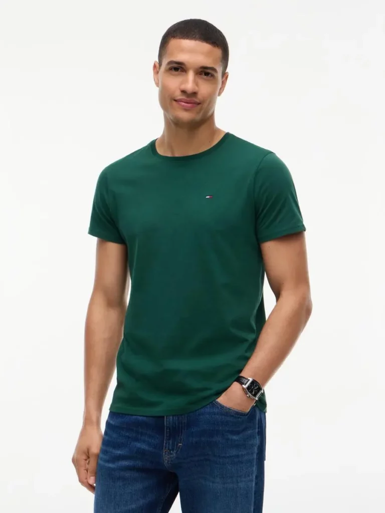 Tommy Jeans jersey T-Shirt groen