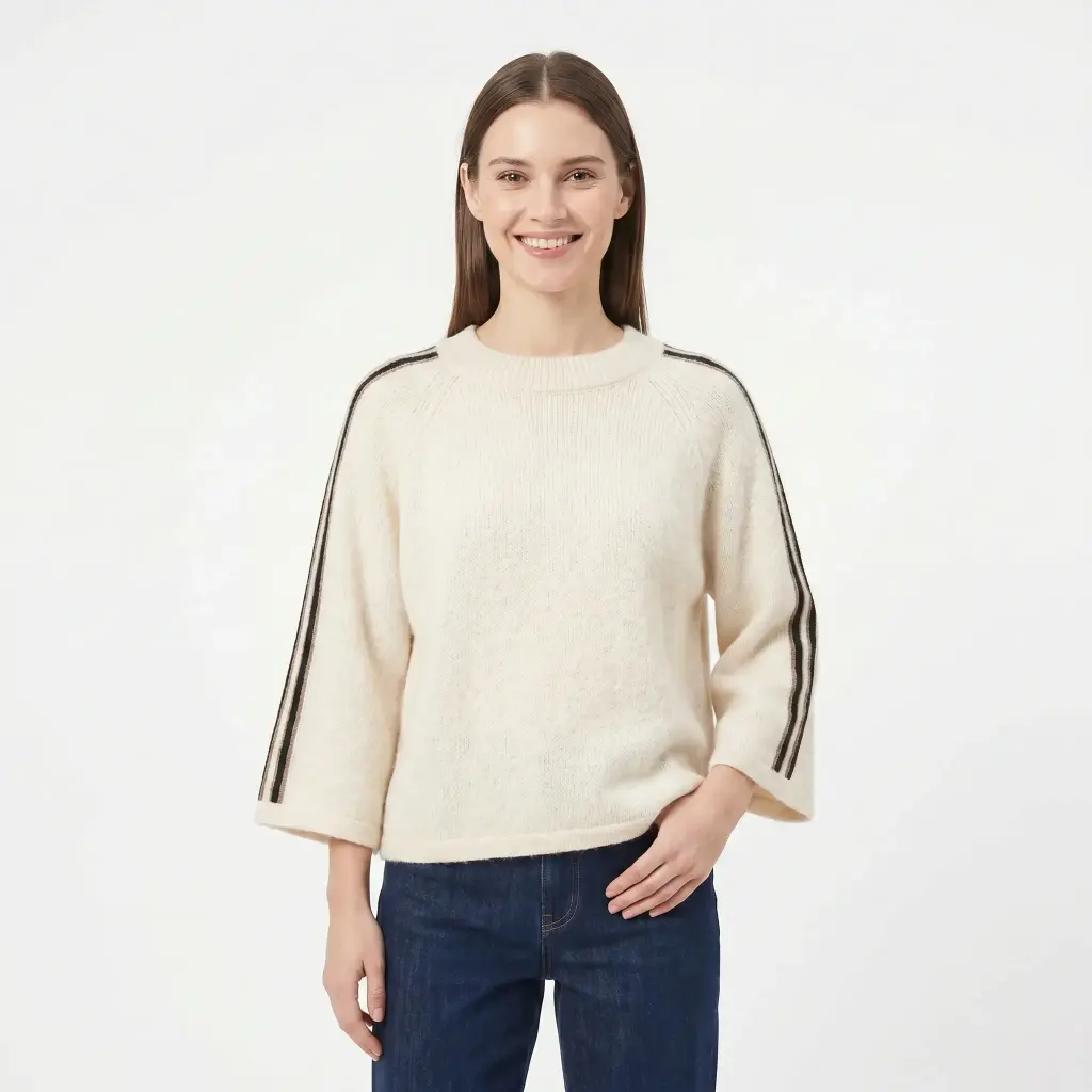 Amélie & Amélie Carmelo pull beige