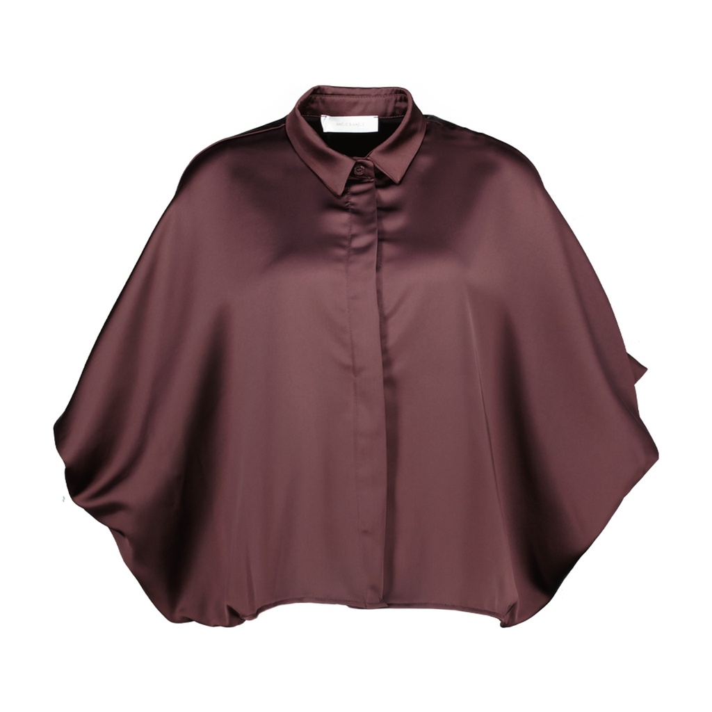 Amélie & Amélie Chatelet blouse aubergine