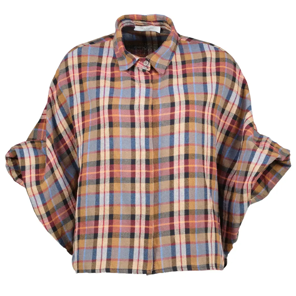 Amélie & Amélie Chatelet carre blouse bordeaux