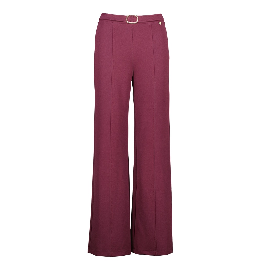 Amélie & Amélie Londerbucle broek lang aubergine