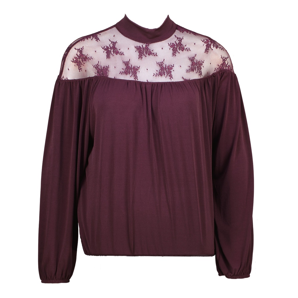 Amélie & Amélie Louvain blouse aubergine