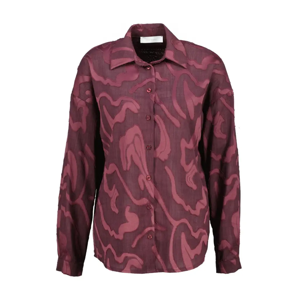 Amélie & Amélie Minas blouse aubergine