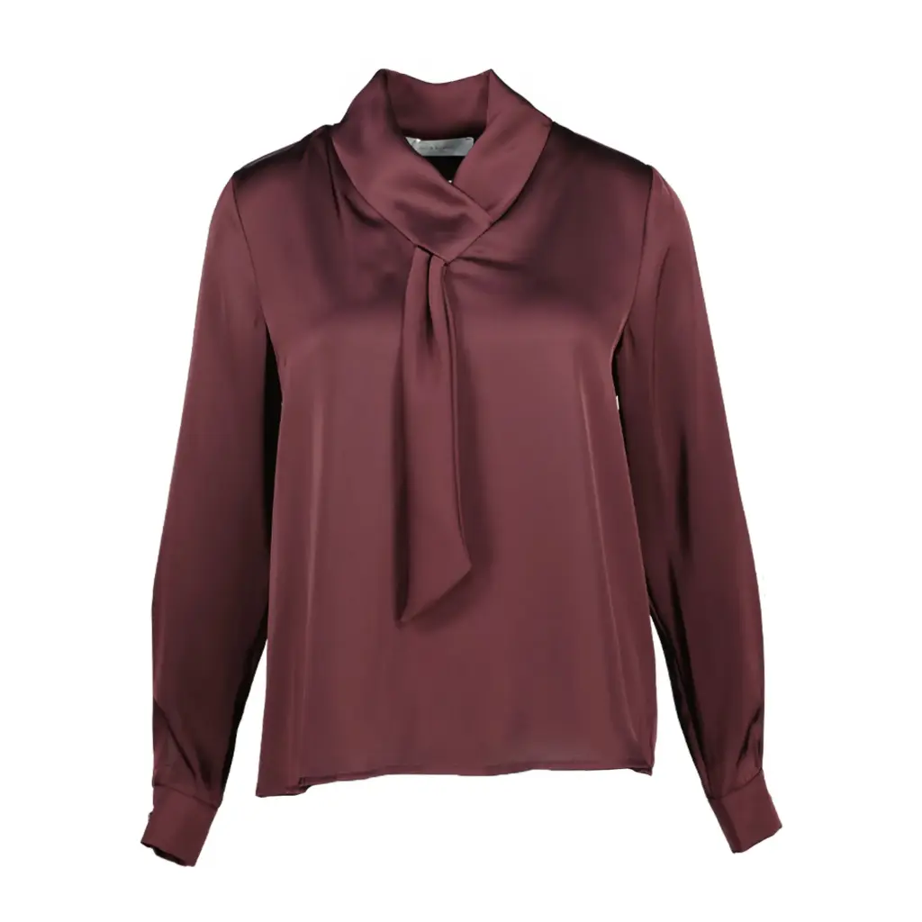 Amélie & Amélie Modena blouse aubergine