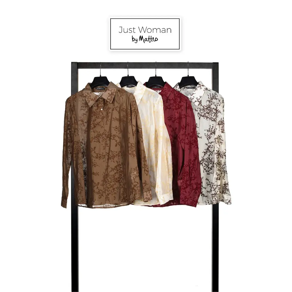 Just Woman By Matteo Delphine blouse bruin