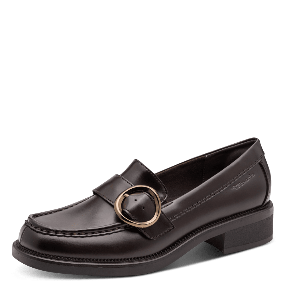 Tamaris Comfort Nana loafers leder donkerbruin