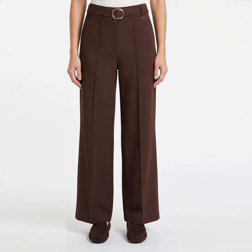 Amélie & Amélie Londerbucle broek lang choco